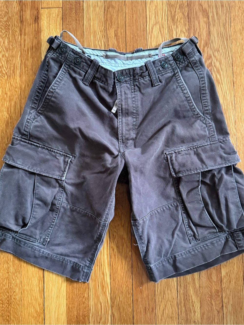 Vintage Gap Men's Brown Cotton Canvas Cargo Shorts Regular Fit Gorpcore Y2K 33W